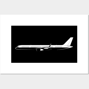 757-300 Silhouette Posters and Art